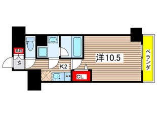 ｼﾞｪﾉｳﾞｨｱ新横浜ｽｶｲｶﾞｰﾃﾞﾝ(1105)の物件間取画像